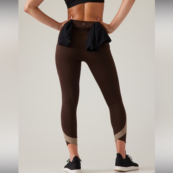Athletica Ultimate Stash Colorblock 7/8 Tight leggings yoga pants XXS - Picture 2 of 7